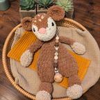 Felicity Fawn Crochet Lovie & Matching Clip 🦌