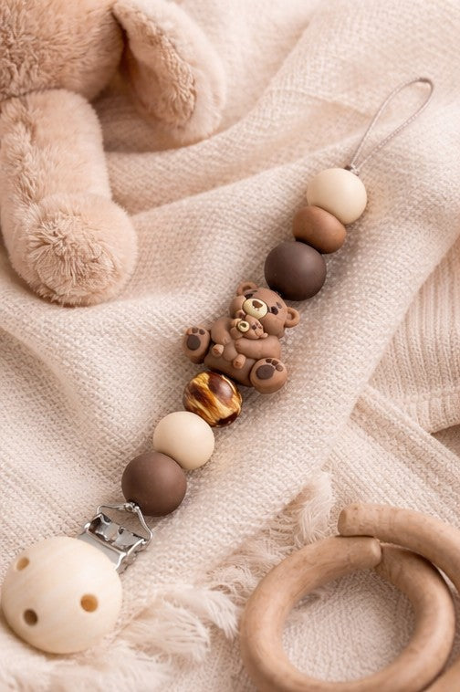 Mama Bear Pacifier Clip 🐻