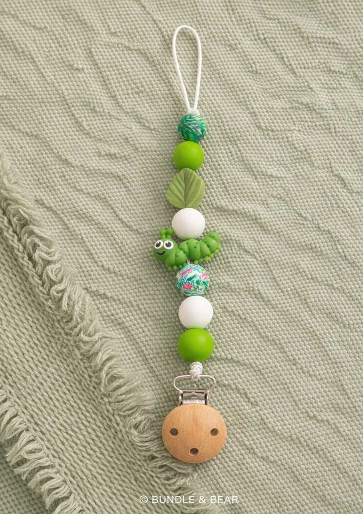 Little Caterpillar Pacifier Clip 🐛