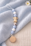Moozie Highland Cow Clip Blue