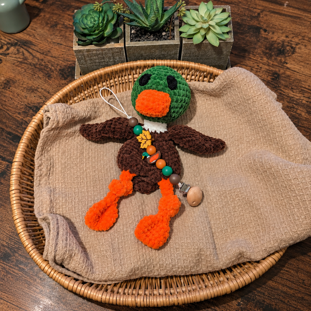 Molly Mallard Lovie & Matching Clip 🦆 🍁