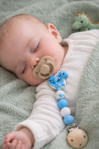 Blue Dino Pacifier Clip 💙