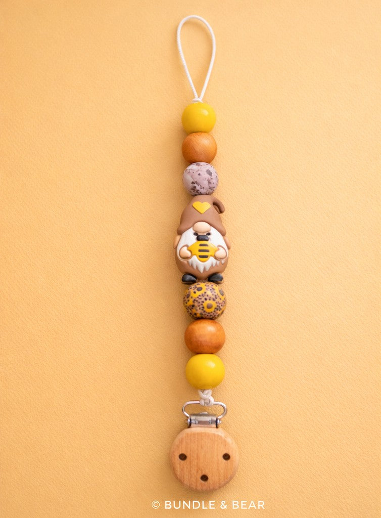 Little Honey Bee Pacifier Clip 🍯🐝