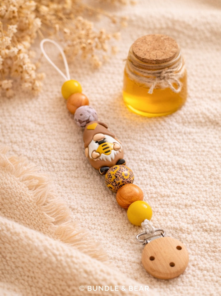 Little Honey Bee Pacifier Clip 🍯🐝