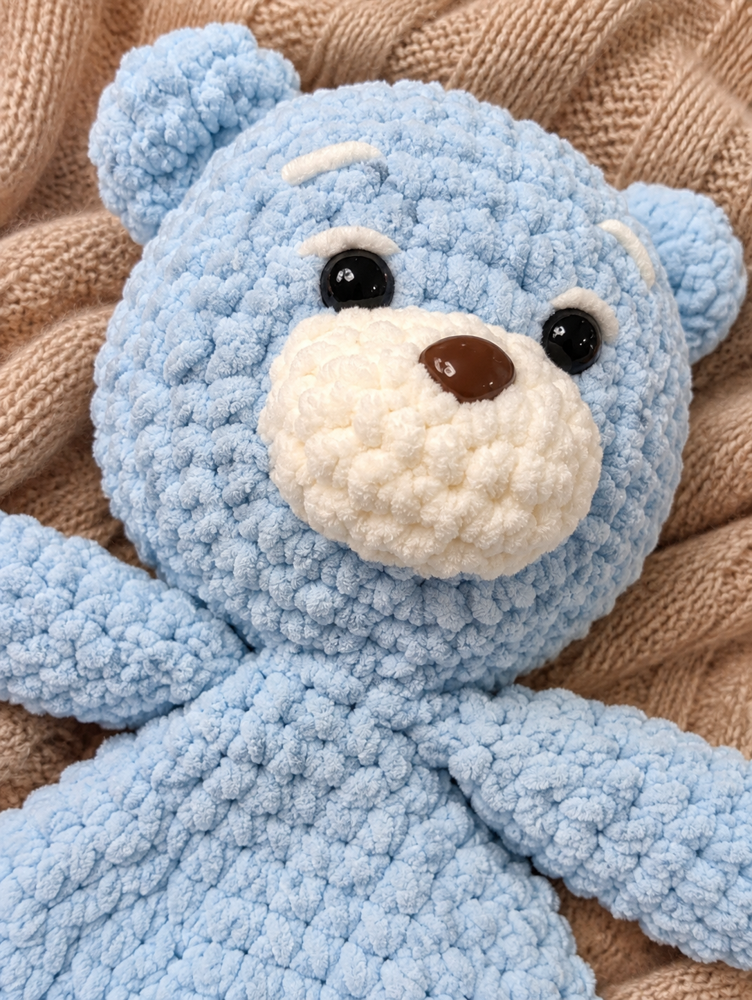 Barney Blue Bear Lovie & Matching Clip 💙